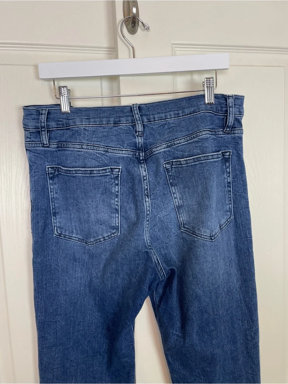 FRAME Le High Straight Jeans Crossings Wash Sz 31